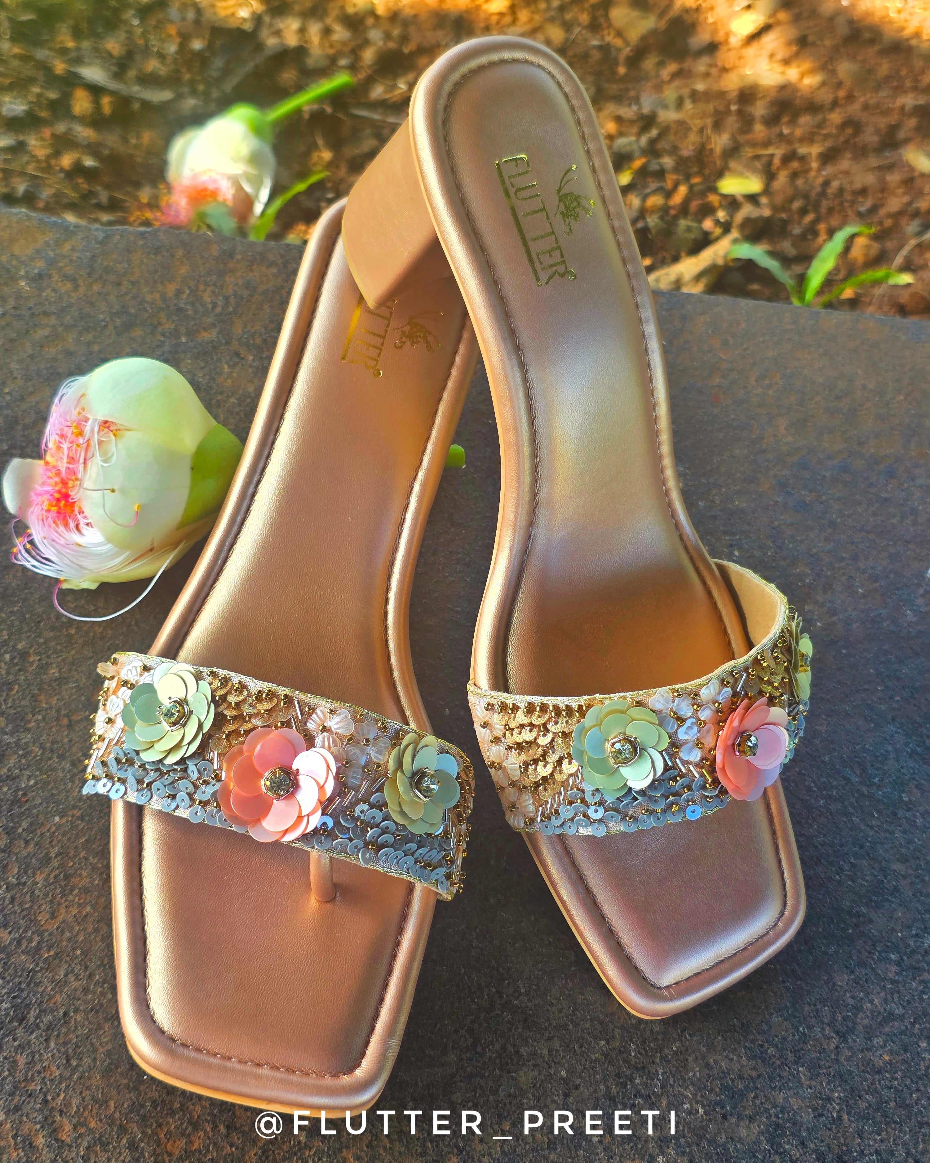 Dripping In Rose Gold Heels