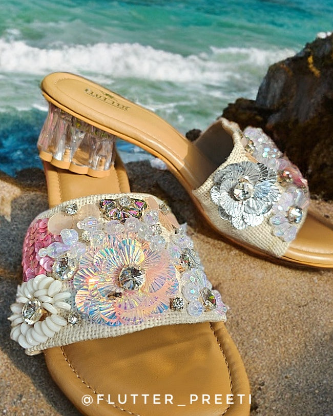 Floral suncatcher Glass Heels