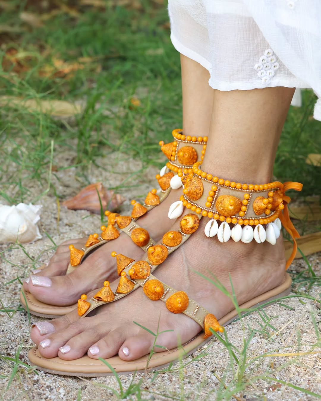 "I Am Precious" Stone High Tops in Orange Rind.
