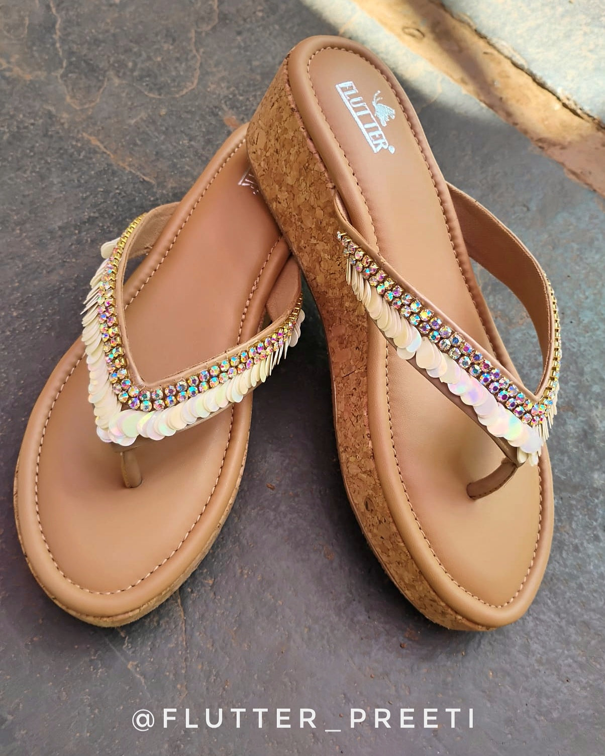 Iridescent Dewdrop V Heels