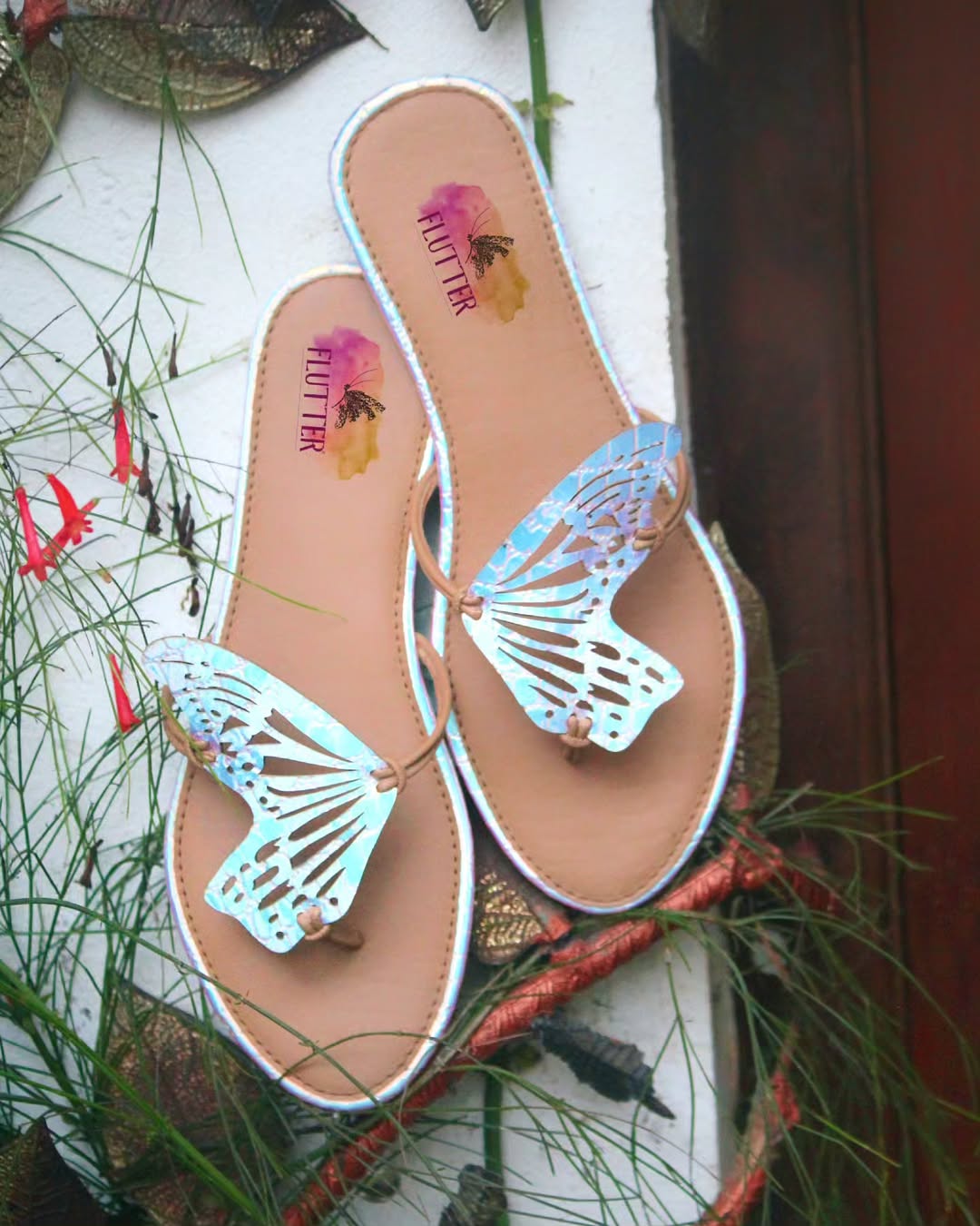 Flutter Tribe Iridescent Flats