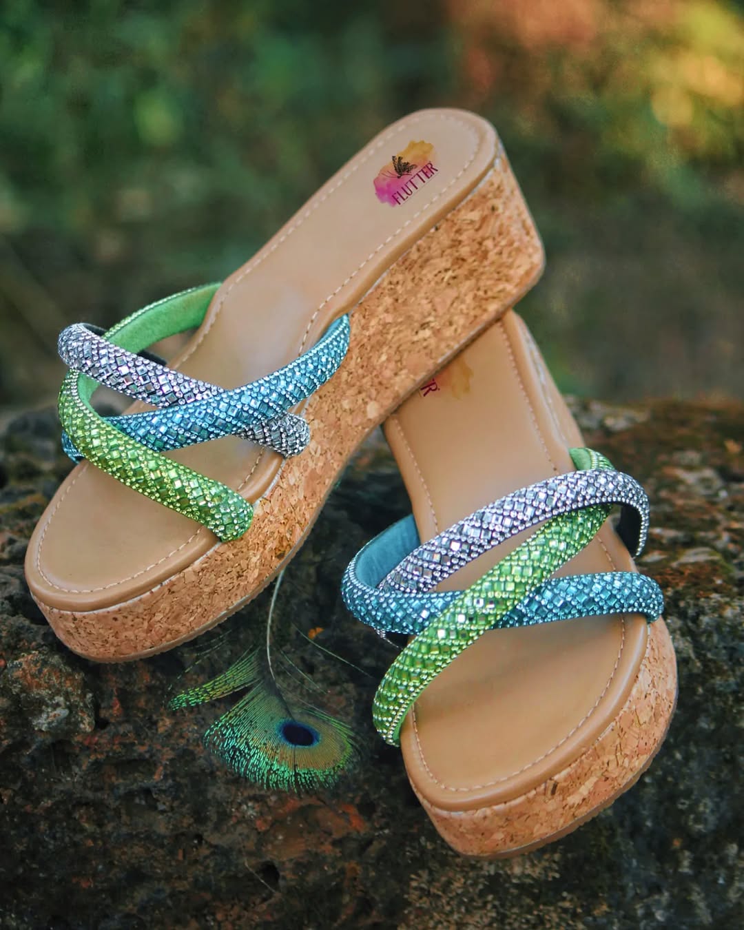 Snowflake Crystal Heels