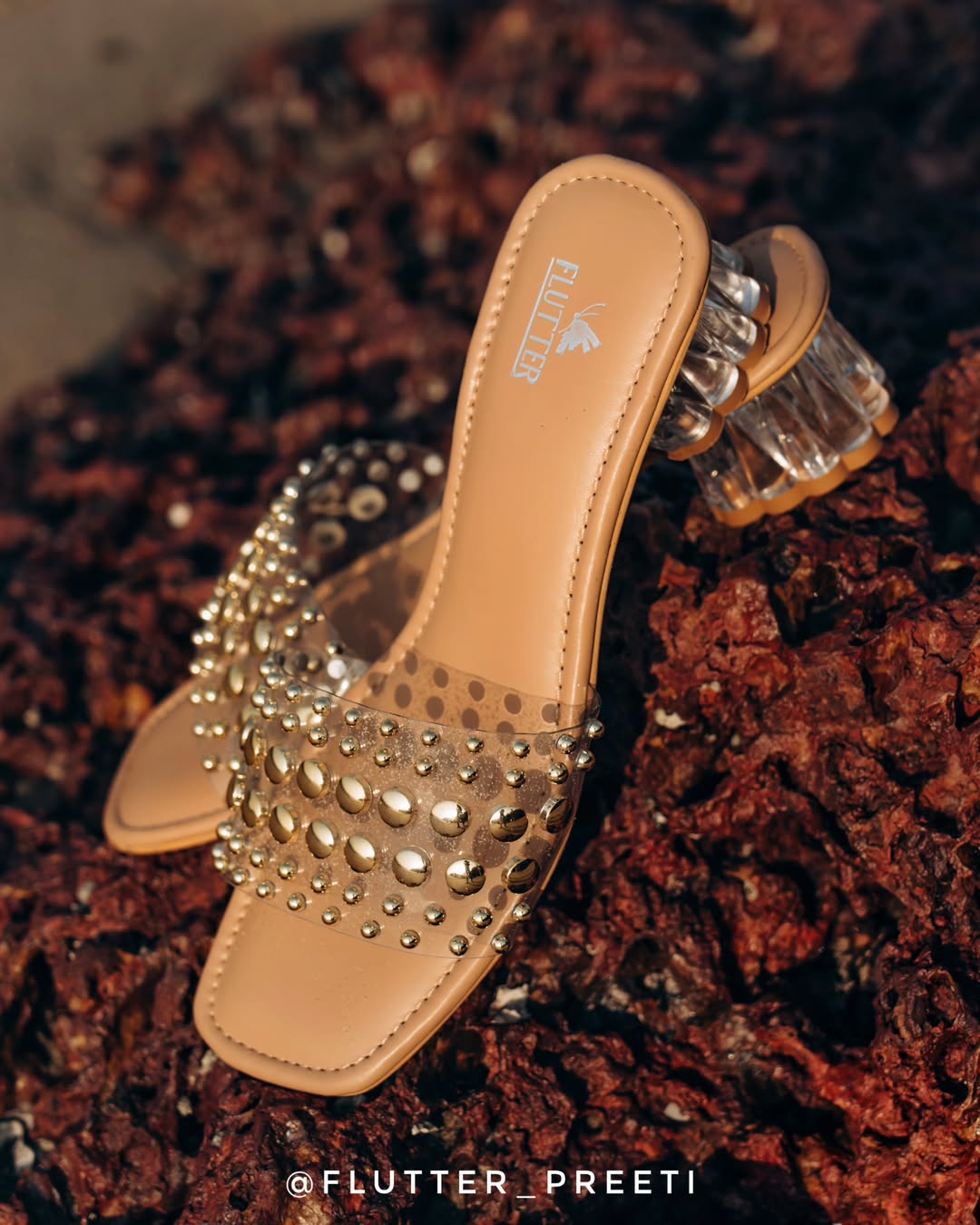 Sun Goddess Transparent heels