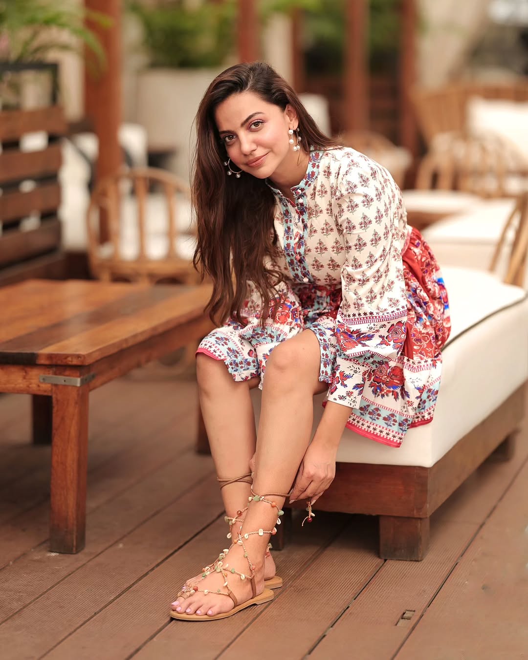 Bohemian Twine Tie-Up flats