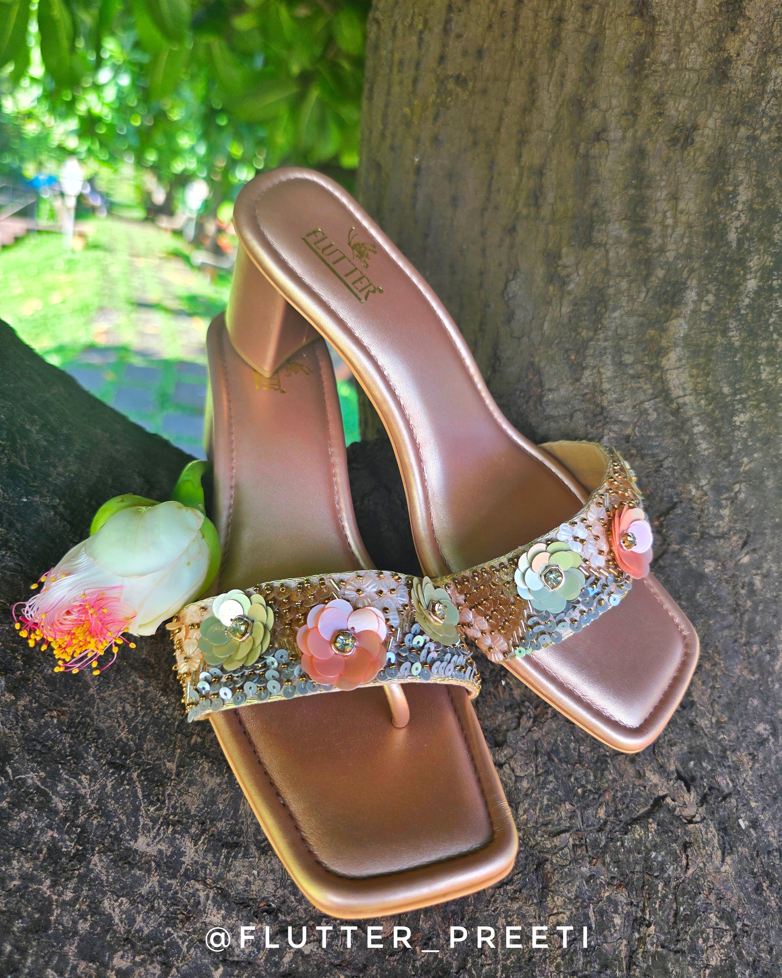 Dripping In Rose Gold Heels