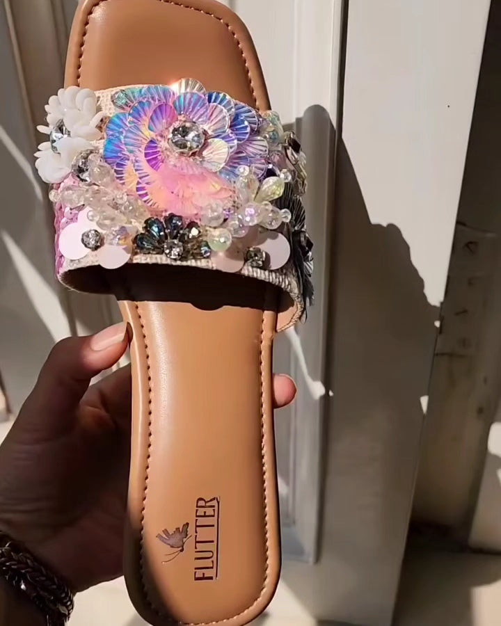 Floral suncatcher Glass Heels