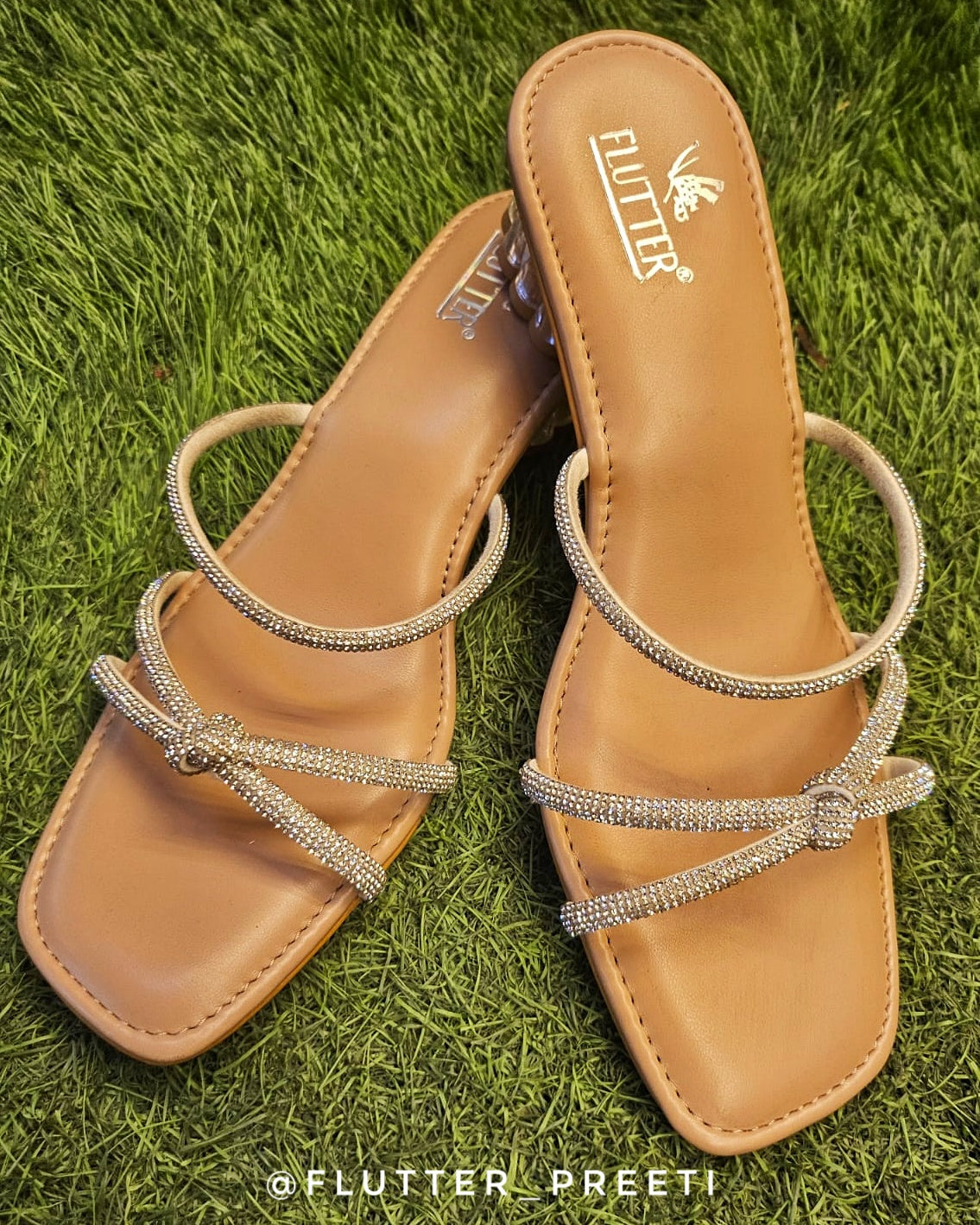 Gleaming Diamante Silver