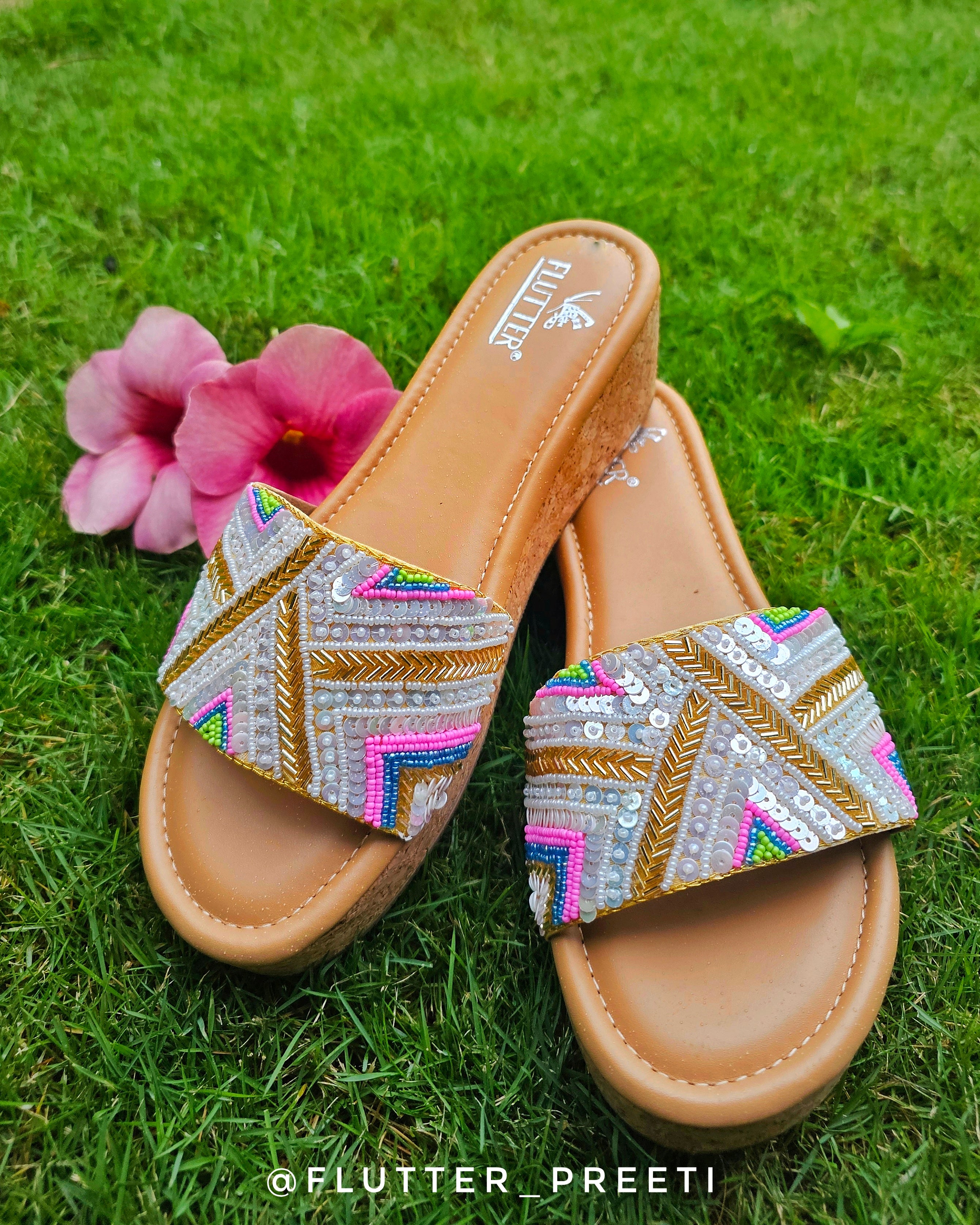 Golden Kaleidoscope Heels