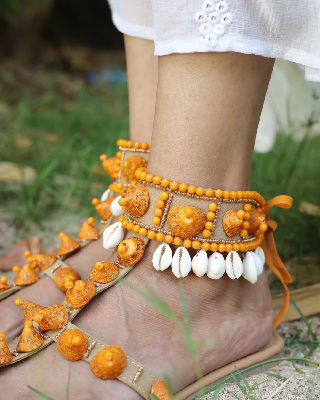 "I Am Precious" Stone High Tops in Orange Rind.