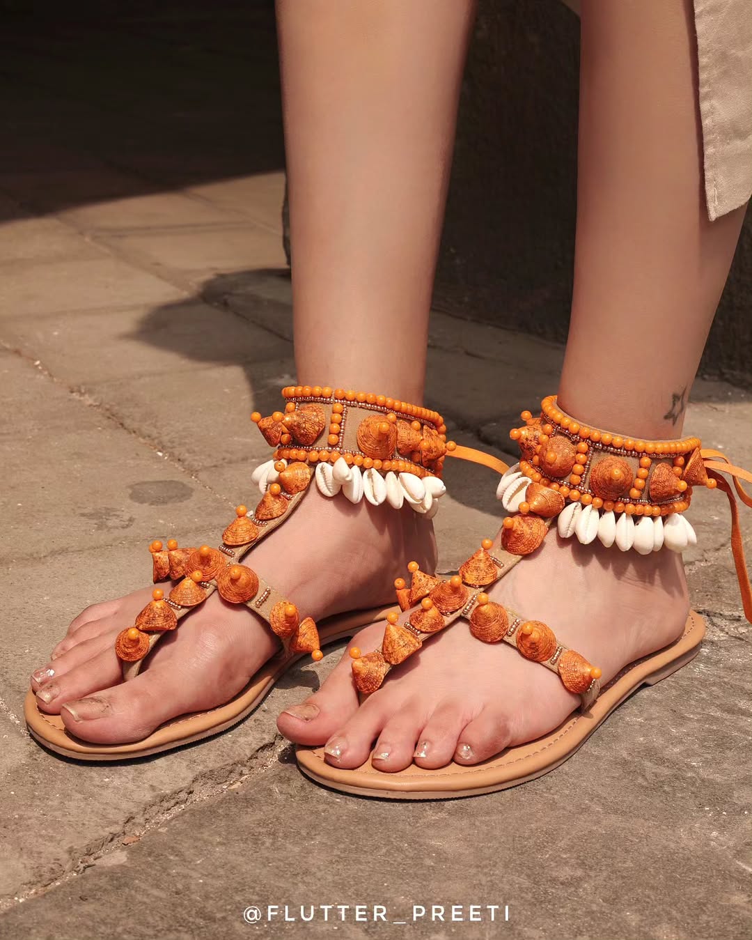 "I Am Precious" Stone High Tops in Orange Rind.