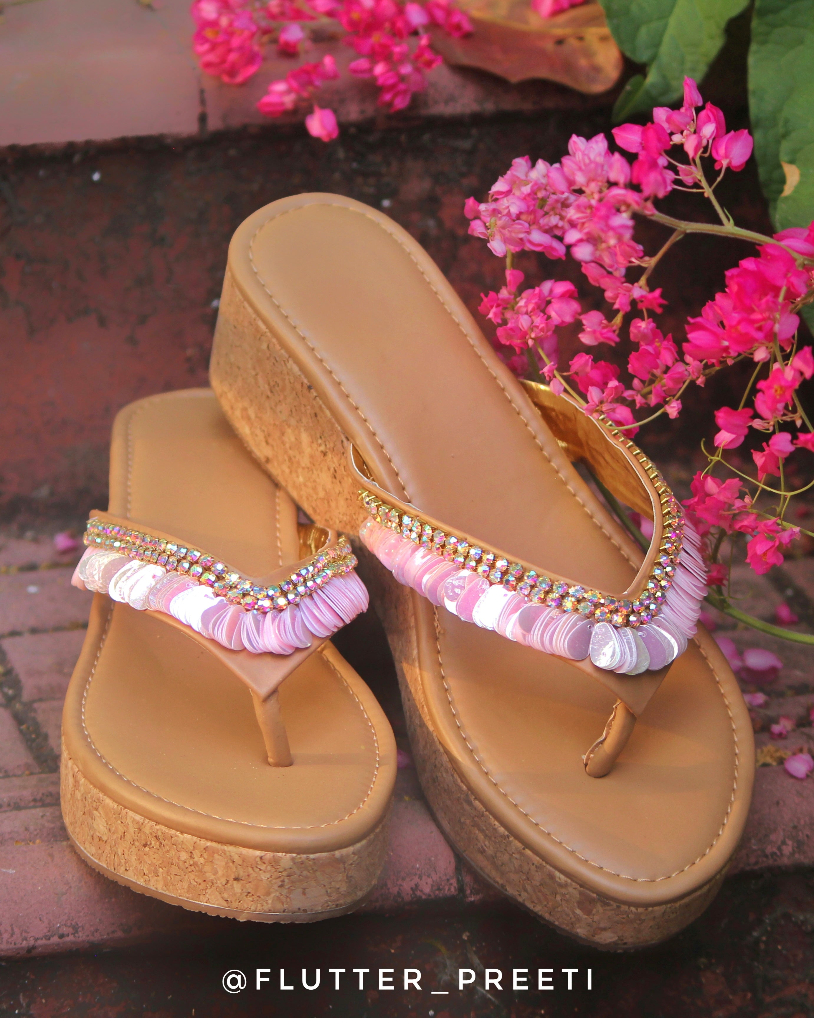 Pinklite Dewdrop V Heels