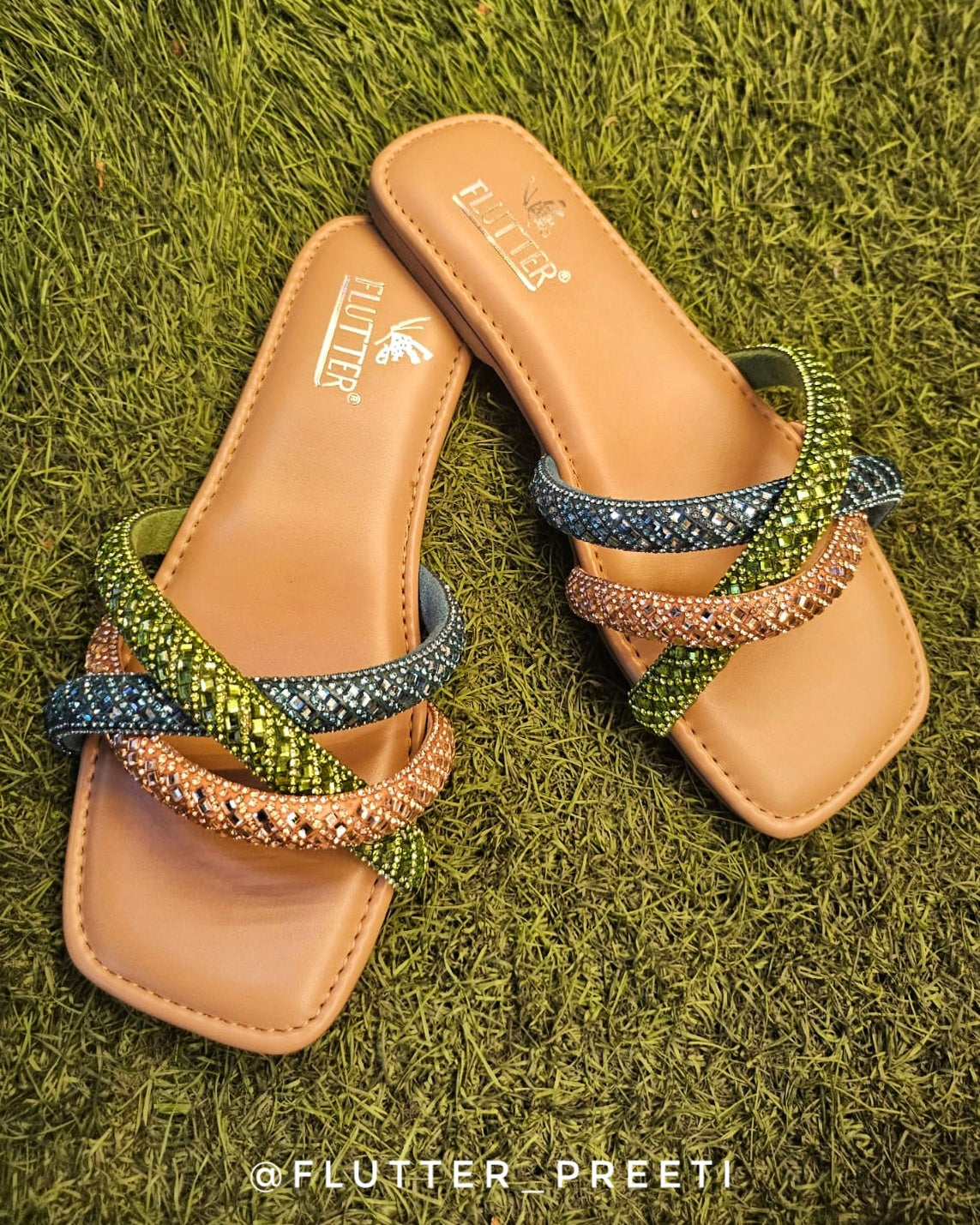 Snowflake Crystal flats